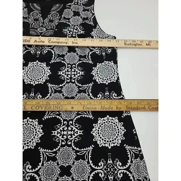 41 Hawthorn Knee Length Dress Women's Size Large Beaded Neckline Ruffle Edge - Picture 4 of 7